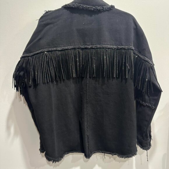 Zara Fringe Button-Up Jacket - Picture 7 of 7
